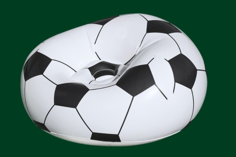 Sitzball Aufblasbarer Sessel im Fußball Look